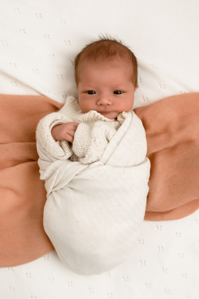 Brisbane Newborn Photography - Newborn wrapped in Brookwater Studio