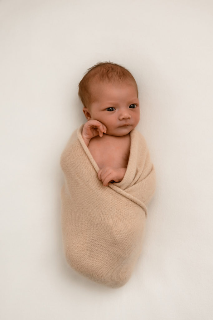 Brisbane Newborn Photography - Newborn wrapped in Brisbane Studio close to Springfield Lakes, Augustine Heights, Camira, Spring Mountain, Boonah, Raceview 