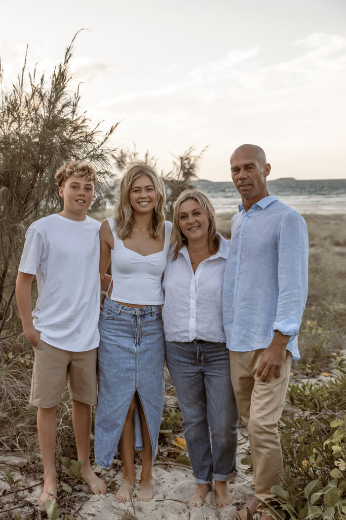 Sweet family photo on the Gold Coast